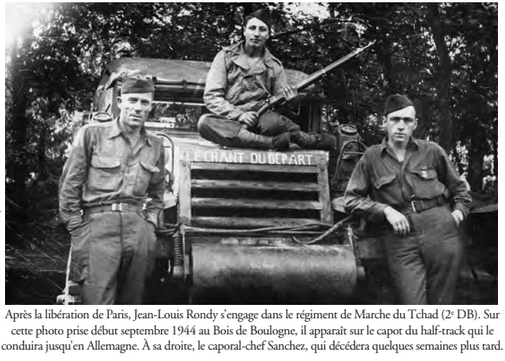 Rondy engagé dans le Régiment de marche du Tchad